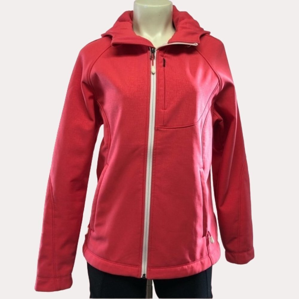 Kirkland Signature Water Repellant Wind Resistant Softshell Jacket Coral Size Md